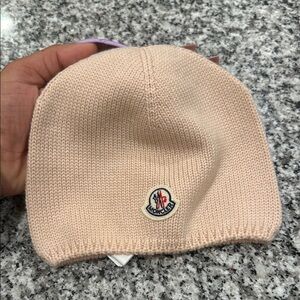 Moncler Kids Cream Beanie